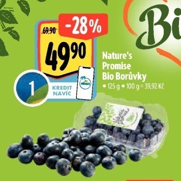 Borůvky bio Nature'