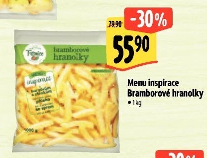 Bramborové hranolky Menu inspirace Albert