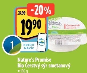 Čerstvý sýr Bio Nature'