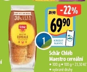 Chléb bez lepku cereální Maestro Schär