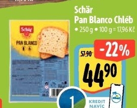 Chléb bez lepku Pan Blanco Schär