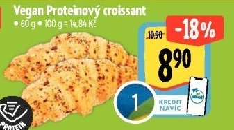 Croissant proteinový vegan