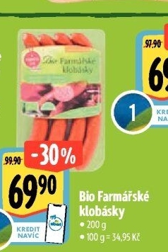 Farmářské klobásky bio Ponnath