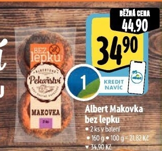Makovka bez lepku Albert