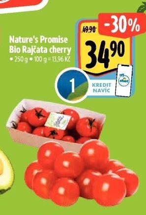 Rajčata cherry bio Nature'