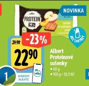 Sušenky proteinové bez laktózy Albert