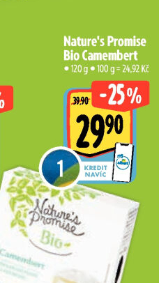 Sýr Camembert bio Nature'