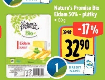 Sýr Eidam bio Nature'