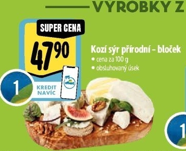 Sýr kozí přírodní