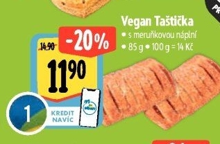 Taštička vegan plněná