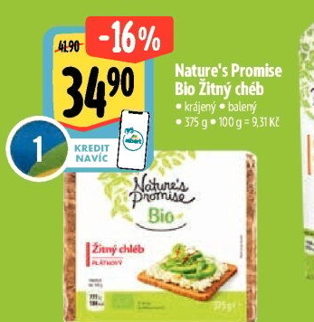 Žitný chléb bio Nature'