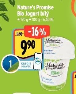 Bílý jogurt Bio Nature'