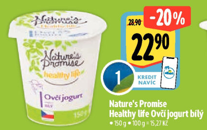 Bílý jogurt ovčí Healthy life Nature'