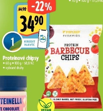 Chipsy Proteinové Popcrop