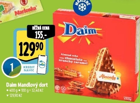 Dort mražený bez lepku Daim