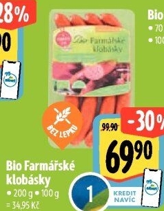 Farmářské klobásky bio Ponnath