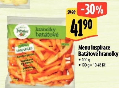 Hranolky batátové Menu inspirace Albert