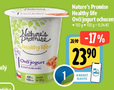 Jogurt ovčí ochucený Healthy life Nature'