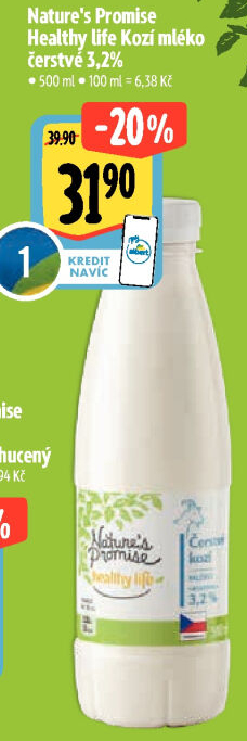 Kozí mléko čerstvé Healthy life Nature'