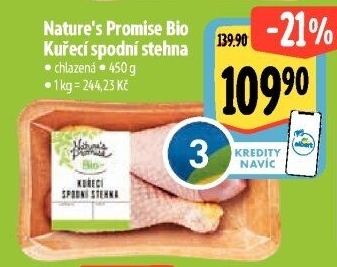 Kuřecí stehna bio Nature'
