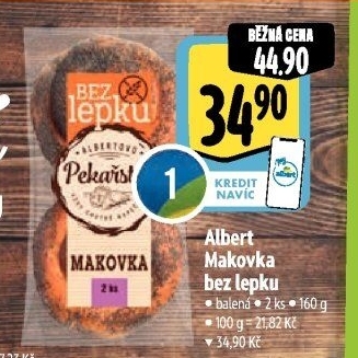 Makovka bez lepku Albert