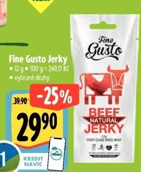 Maso sušené Jerky Fine Gusto