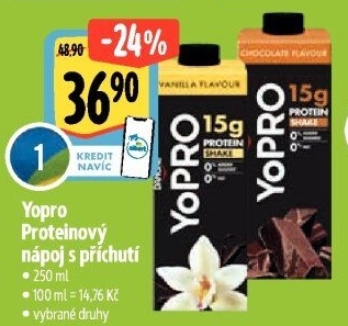 Mléčný proteinový nápoj Yopro