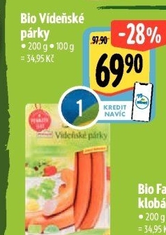 Párky vídeňské bio Ponnath