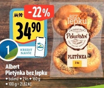 Pletýnka bez lepku Albert