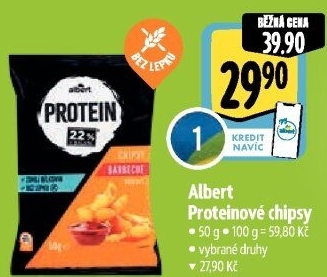 Proteinové chipsy Albert