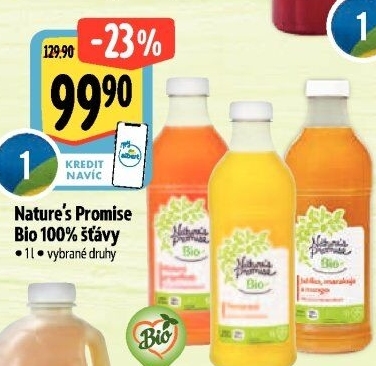 Šťáva 100% Bio Nature'