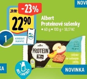Sušenky proteinové bez laktózy Albert