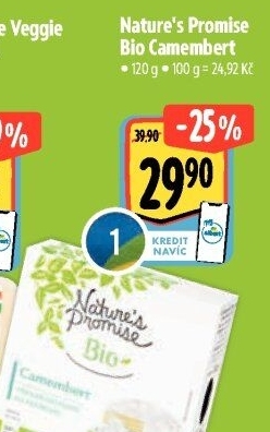 Sýr Camembert bio Nature'