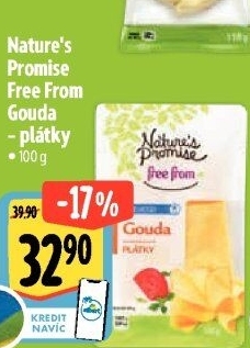 Sýr Gouda bez laktózy Free From Nature'