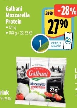 Sýr Mozzarella + Protein Galbani