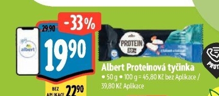 Tyčinka Protein bez lepku Albert
