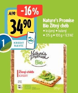 Žitný chléb bio Nature'