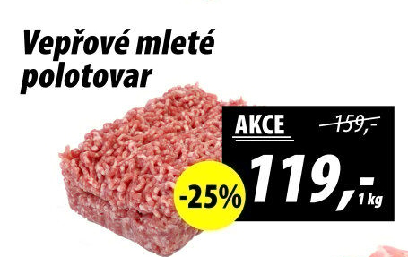 Maso mleté vepřové