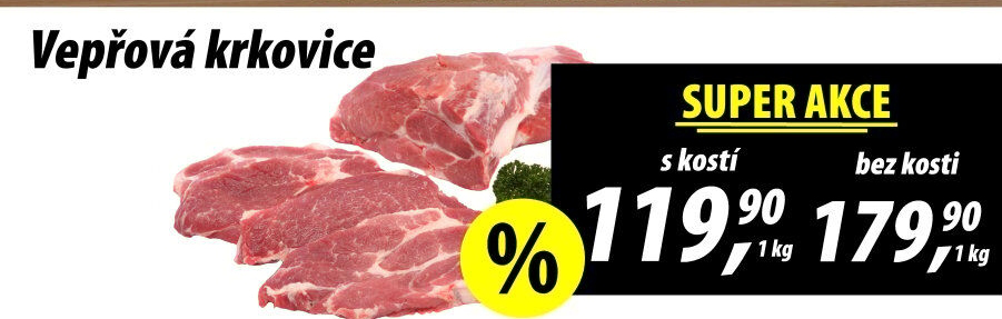 Vepřová krkovice s kostí