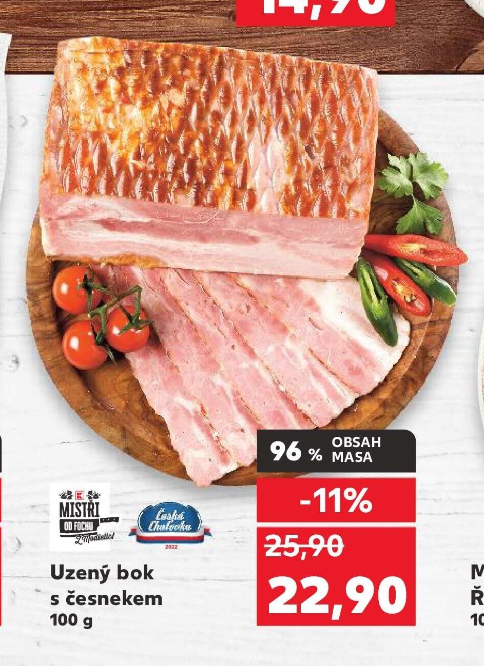 Uzený bok s česnekem 100 g