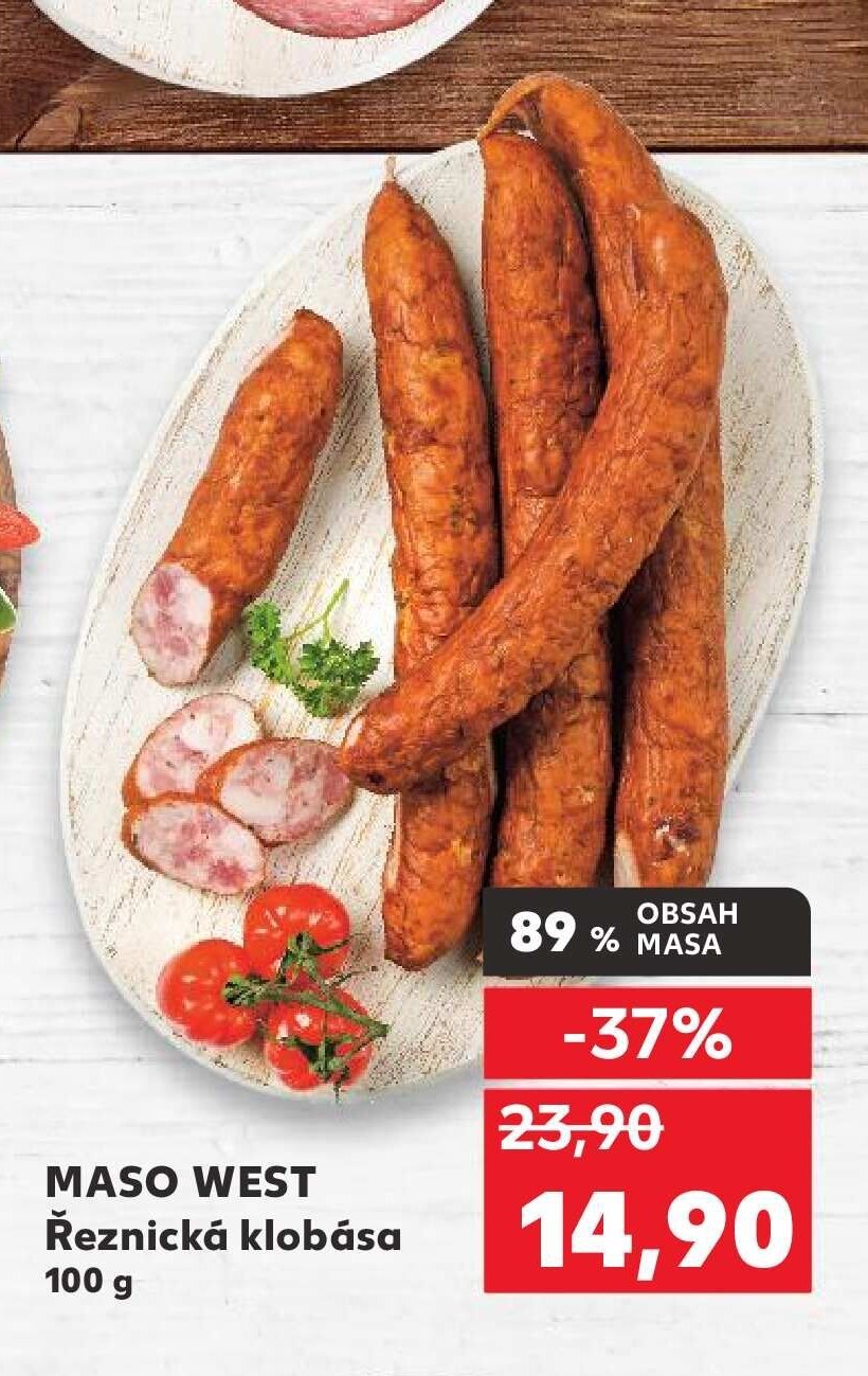 MASO WEST Řeznická klobása 100 g