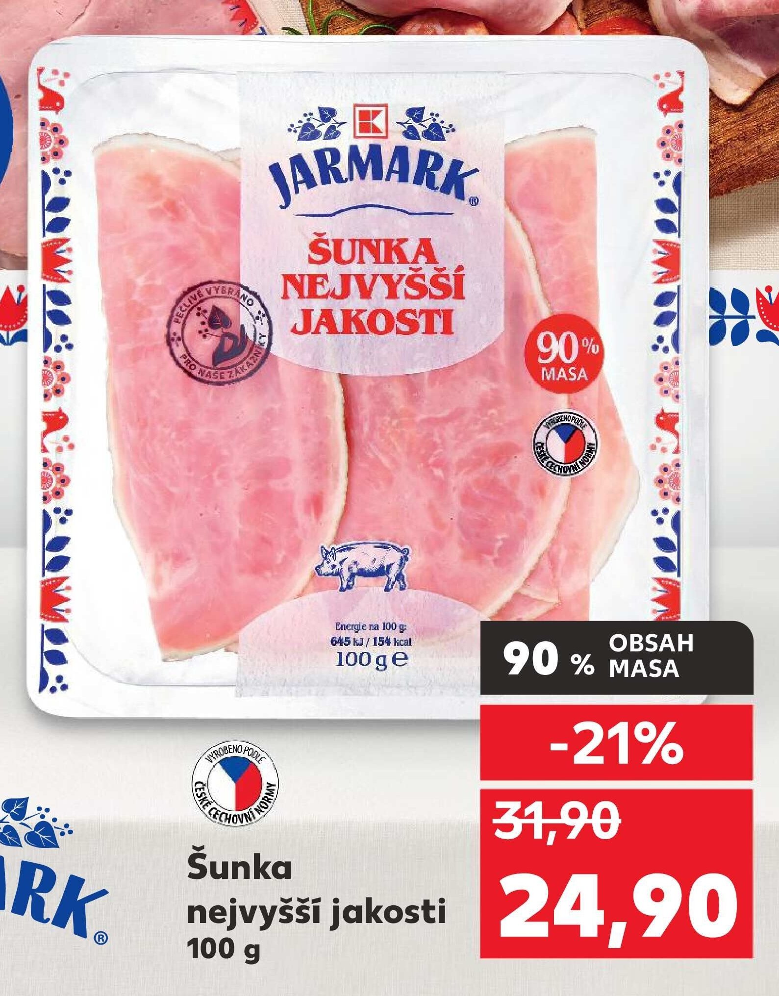 Jarmark Šunka nejvyšší jakosti 100g