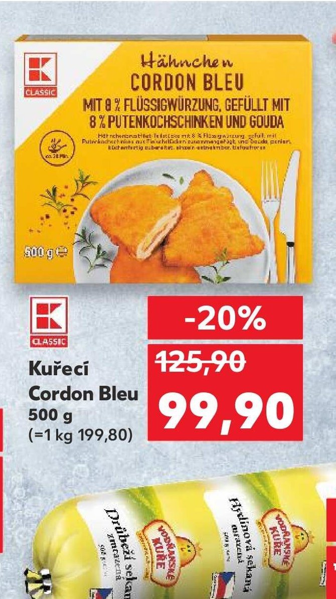 Classic Kuřecí Cordon Bleu 500 g