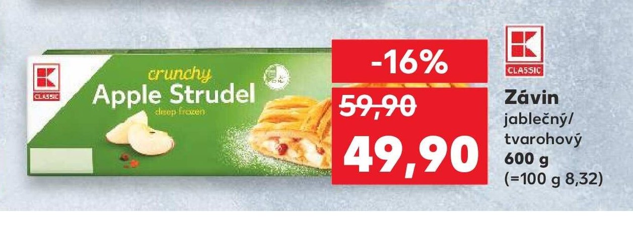 Classic Závin jablečný/tvarohový 600 g