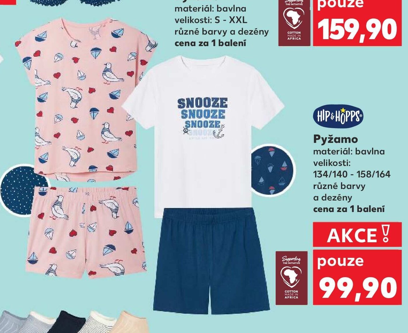 Pyžamo s potiskem ptáčků