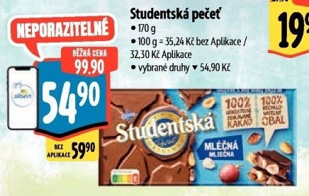 Čokoláda Studentská pečeť Orion