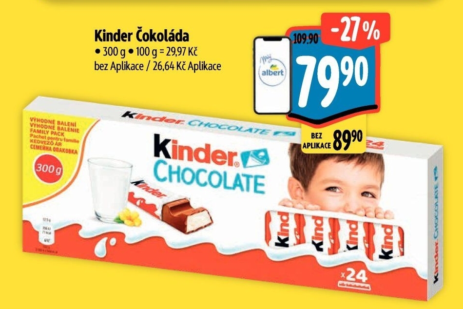 Čokoládky Kinder