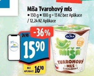 Dezert Tvarohový mls Míša Olma