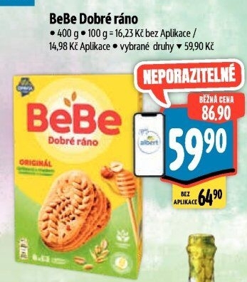 Sušenky BeBe Dobré ráno Opavia