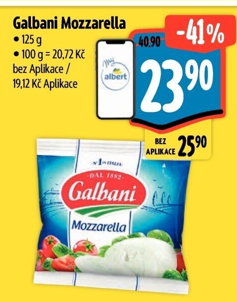 Sýr Mozzarella Galbani